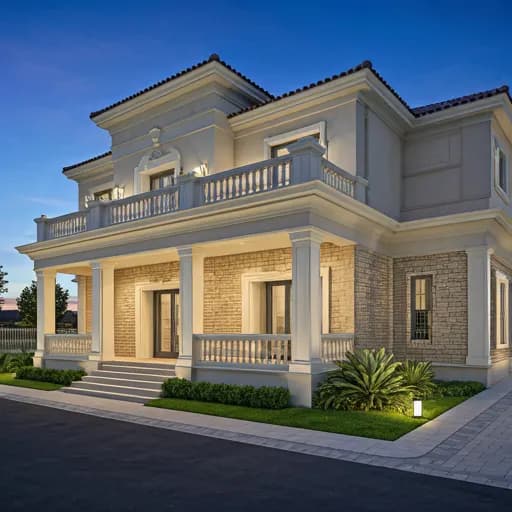 Villa concept design and architectural render