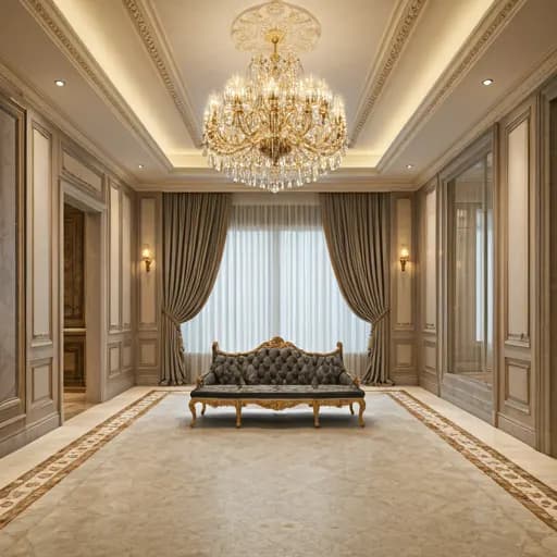 Luxury villa interior and landscape design